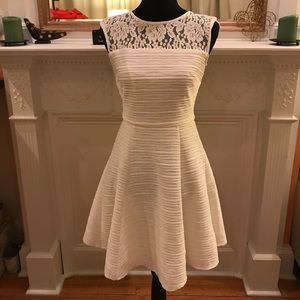 Taylor white A-line dress (size 2)